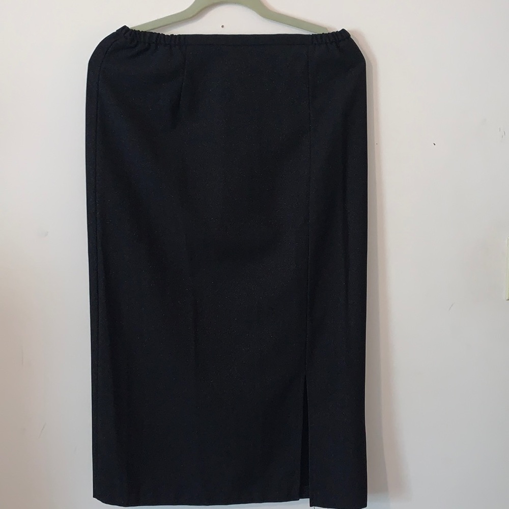 Women’s 10 Petite skirt dress wear black